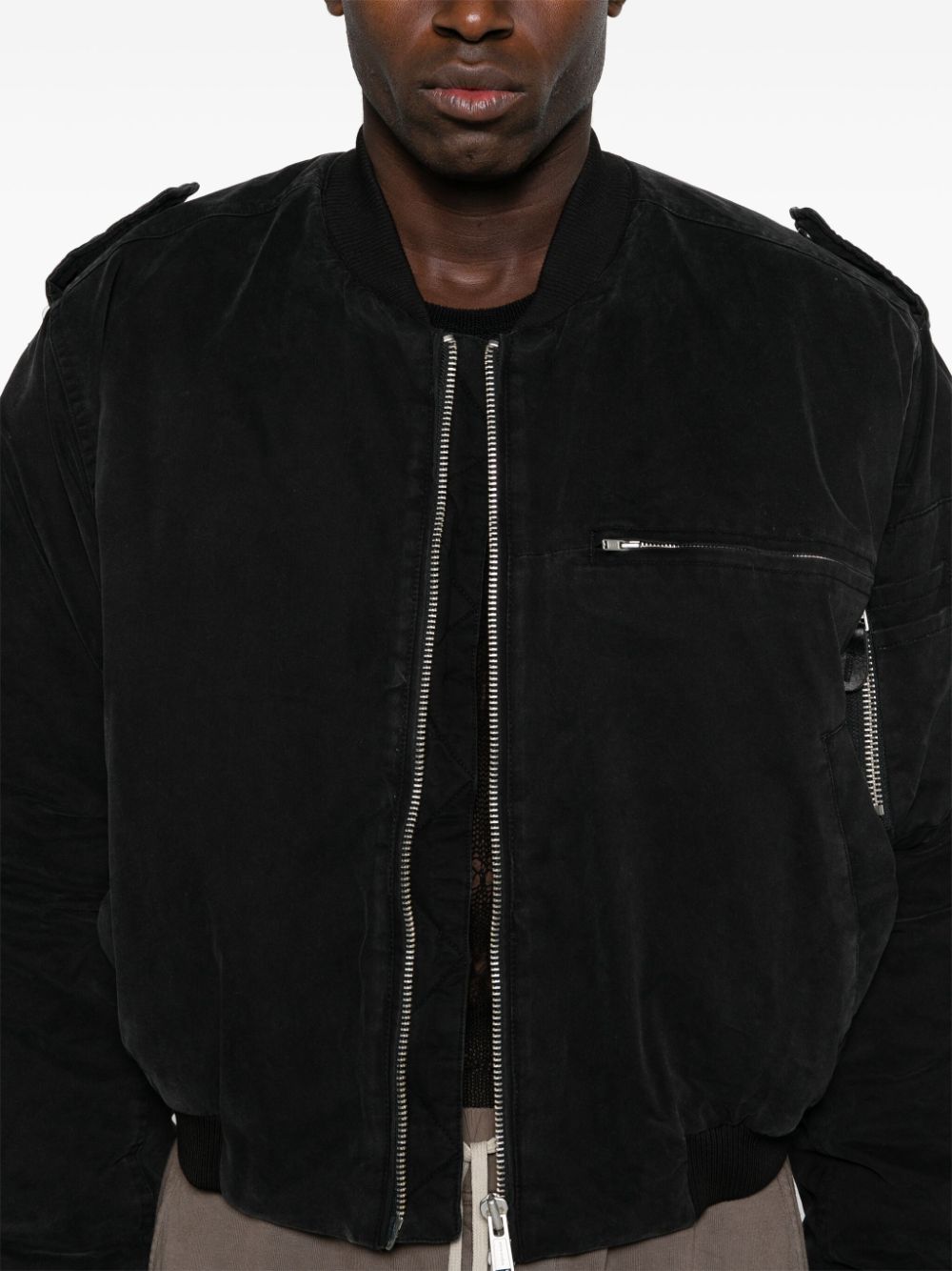 Black A-4 bomber jacket Entire studios - unisex - ENTIRE